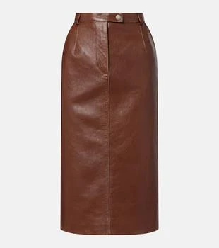 Prada | Leather pencil skirt