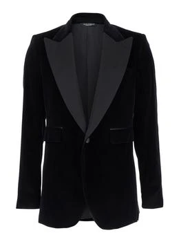 Dolce & Gabbana | Dolce & Gabbana Single Buttoned Velvet Blazer