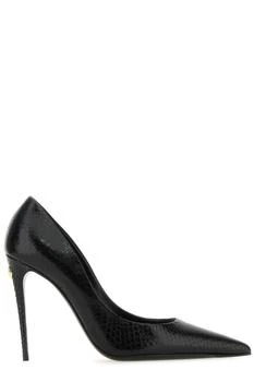 Dolce & Gabbana | Dolce & Gabbana Logo Plaque Pointed-Toe Pumps