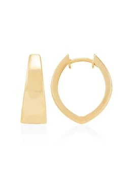 Saks Fifth Avenue | 14K Yellow Gold Oval Huggie Earrings