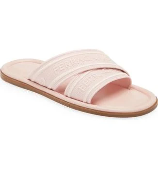 Salvatore Ferragamo | Women's Laurene Logo Slide Sandal In Pink