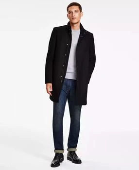 Men
s Mayden Slim-Fit Wool Blend Overcoat