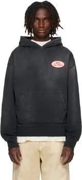 AMIRI | Black Station Patch Oversized Hoodie