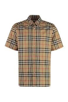 Burberry | Burberry Checked Short-Sleeved Shirt