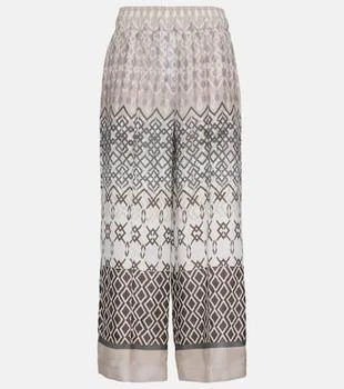 Brunello Cucinelli | Printed silk wide-leg pants