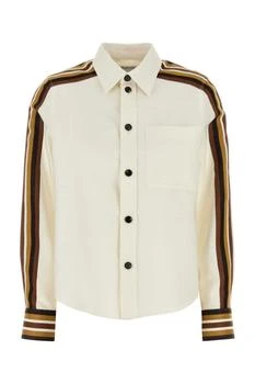 Bottega Veneta | Bottega Veneta Band Sleeved Buttoned Shirt