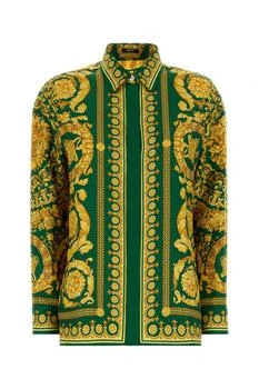 Versace | Versace Baroque Pattern Long Sleeved Shirt