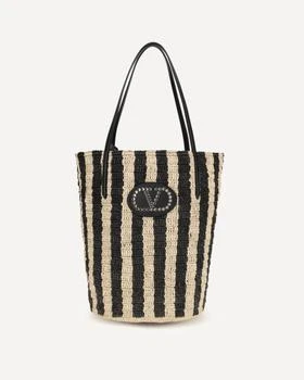 Valentino | Valentino VLogo Signature Striped Shopping Bag