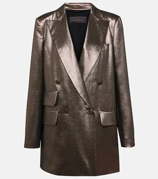 Max Mara | Edro silk-blend lamé blazer