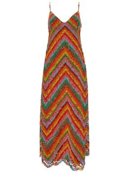 Valentino | Valentino V-Neck Sleeveless Maxi Dress