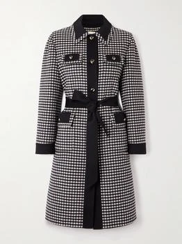 Valentino | Belted Checked Wool And Cashmere-blend Coat  - IT46