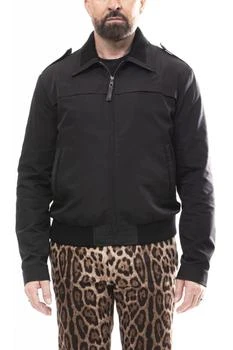 Dolce & Gabbana | Dolce & Gabbana Logo Plaque Zipped Bomber Jacket