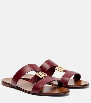 Dolce 
Gabbana | DG leather slides