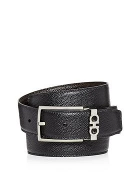 Salvatore Men
s Gancini Keeper Reversible Leather Belt