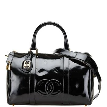 Chanel | Patent Leather Boston Bag Shoulder Bag (Pre-Owned)