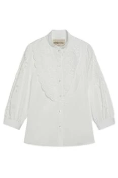 Valentino | Valentino Embroidered Button-Up Poplin Shirt