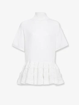 Alaia | Peplum virgin wool sweater
