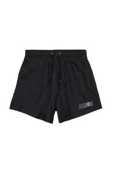 MM6 Maison Margiela Kids Numeric Printed Drawstring Swim Shorts