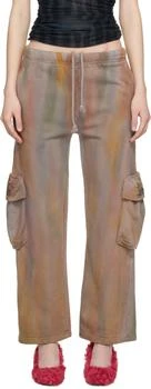 Collina Strada Gray Hand-Dyed Cargo Sweatpants