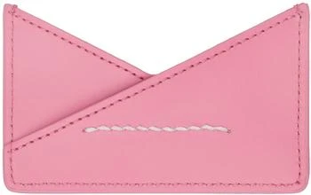 Pink Stitch Card Holder