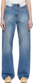 MM6 | Blue Straight-Leg Jeans