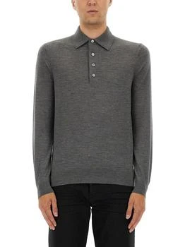 Tom Ford | Tom Ford Long Sleeved Knitted Polo Shirt