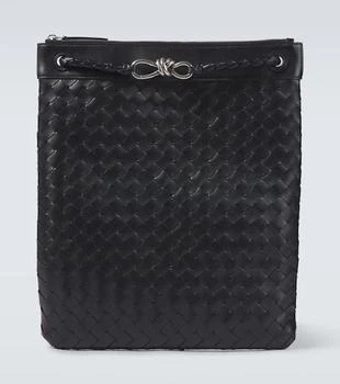Bottega Veneta | Flat Andiamo Intrecciato leather messenger bag