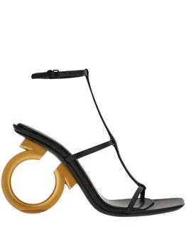 Salvatore Ferragamo | Women's Elina Nappa Leather Sandals In Black
