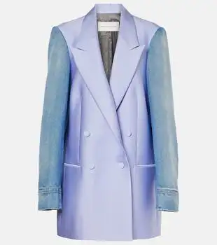 Dries Van Noten | Denim-trimmed blazer