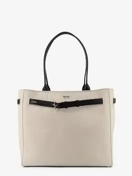 Tom Ford | Canvas shoulder bag with engraved logo on the front