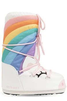 Moon Boot Kids Icon Unicorn Round Toe Snow Boots