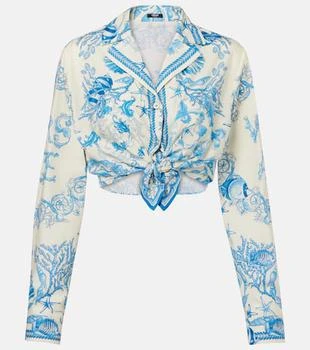 Versace | Underwater Barocco crop top