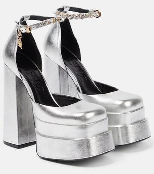 Versace | Medusa Aevitas leather platform pumps