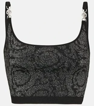 Versace | La Greca Medusa
95 knit crop top