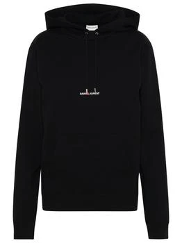 Yves Saint Laurent | Saint Laurent Logo Printed Drawstring Hoodie
