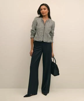 Brooks Brothers Boucle Zip-Front Jacket