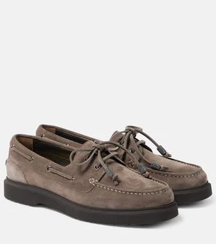 Brunello Cucinelli | Sail Monili suede boat shoes