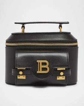 Balmain | B Buzz Zip Vanity Top-Handle Bag in Calfskin