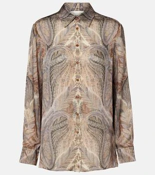 Zimmermann | Hypnotic paisley silk satin shirt