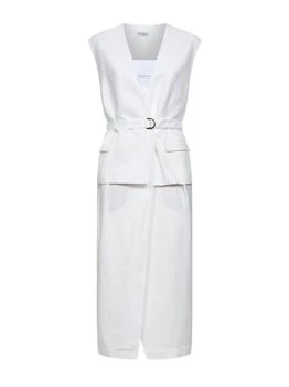 Brunello Cucinelli | Brunello Cucinelli Belted Wrap Pencil Dress
