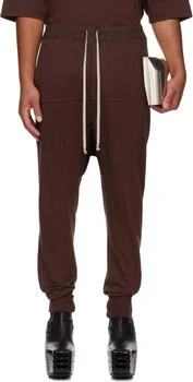 Rick Owens | Burgundy Concordians Drawstring Sweatpants