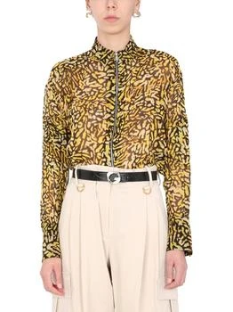 Givenchy | Givenchy Animal Print Zipped Shirt