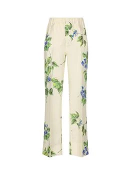 Prada | Prada Floral-Printed Elasticated Waistband Trousers