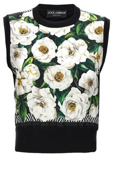 Dolce & Gabbana | Dolce & Gabbana Floral Printed Knitted Vest