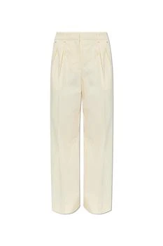 Moncler | Moncler Gabardine Wide-Leg Tailored Trousers