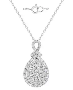 Macy's | Diamond Pendant Necklace (1 ct. t.w.) in Sterling Silver