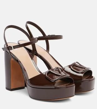 Valentino | VLogo patent leather platform sandals