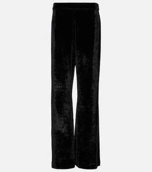 Jil Sander | High-rise velvet wide-leg pants