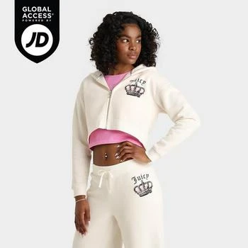 Women
s Juicy Couture Crown Fleece Full-Zip Hoodie