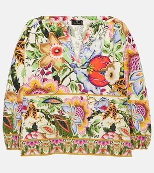 ETRO | Floral cotton cropped top